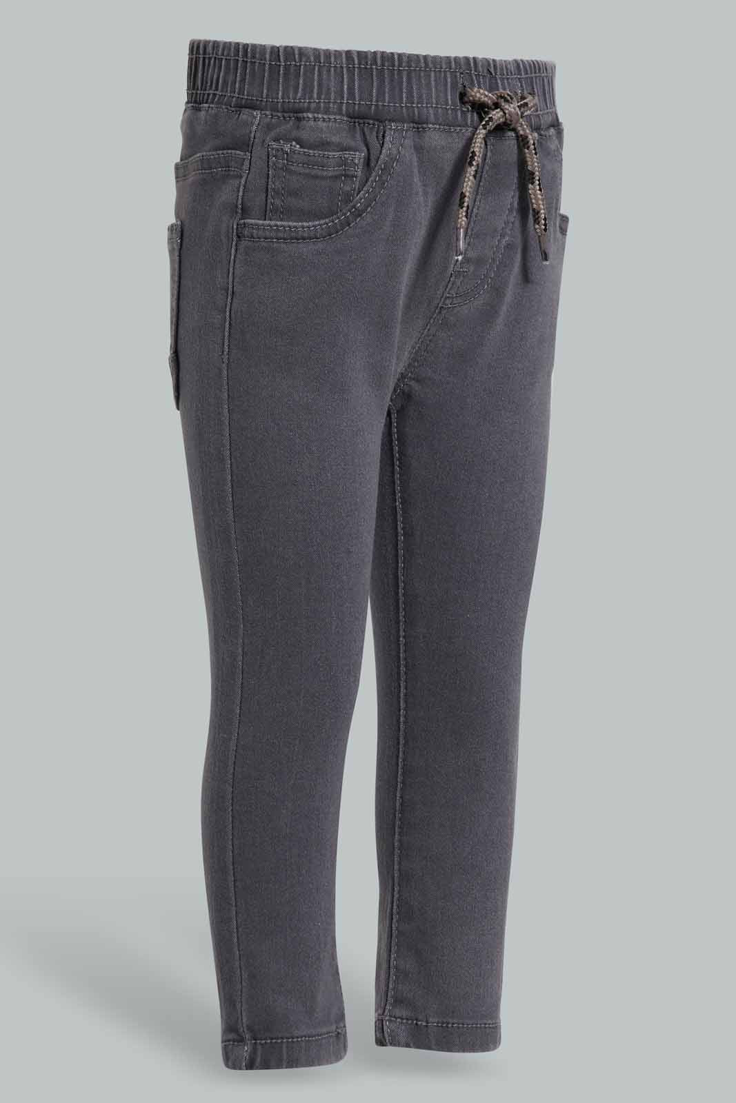 Redtag-Charcoal-Pull-On-Jeans-Category:Jeans,-Colour:Charcoal,-Deals:New-In,-Filter:Infant-Boys-(3-to-24-Mths),-INB-Jeans,-New-In-INB-APL,-Non-Sale,-Section:Boys-(0-to-14Yrs),-TBL,-W22A-Infant-Boys-3 to 24 Months