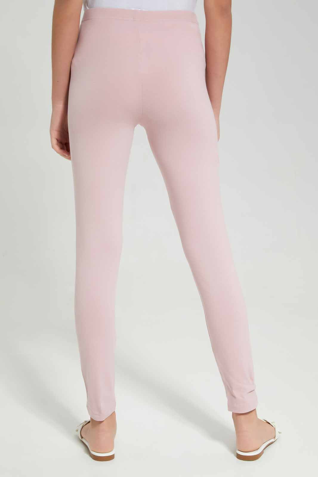 Redtag-Pink-Basic-Leggings-Category:Leggings,-Colour:Apricot,-Deals:New-In,-Filter:Senior-Girls-(8-to-14-Yrs),-GSR-Leggings,-New-In-GSR-APL,-Non-Sale,-Section:Girls-(0-to-14Yrs),-TBL,-W22A-Senior-Girls-9 to 14 Years