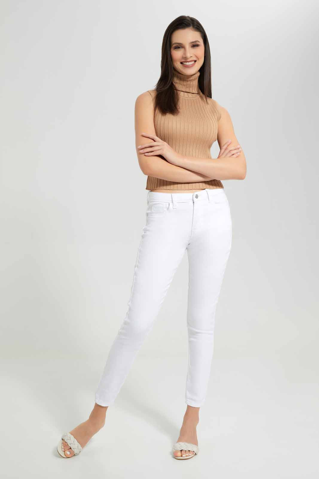 Redtag-Nude-Highneck-Sleeveless-Sweater-Category:Pullovers,-Colour:Beige,-Deals:New-In,-Filter:Women's-Clothing,-New-In-Women-APL,-Non-Sale,-Section:Women,-W22A,-Women-Pullovers-Women's-