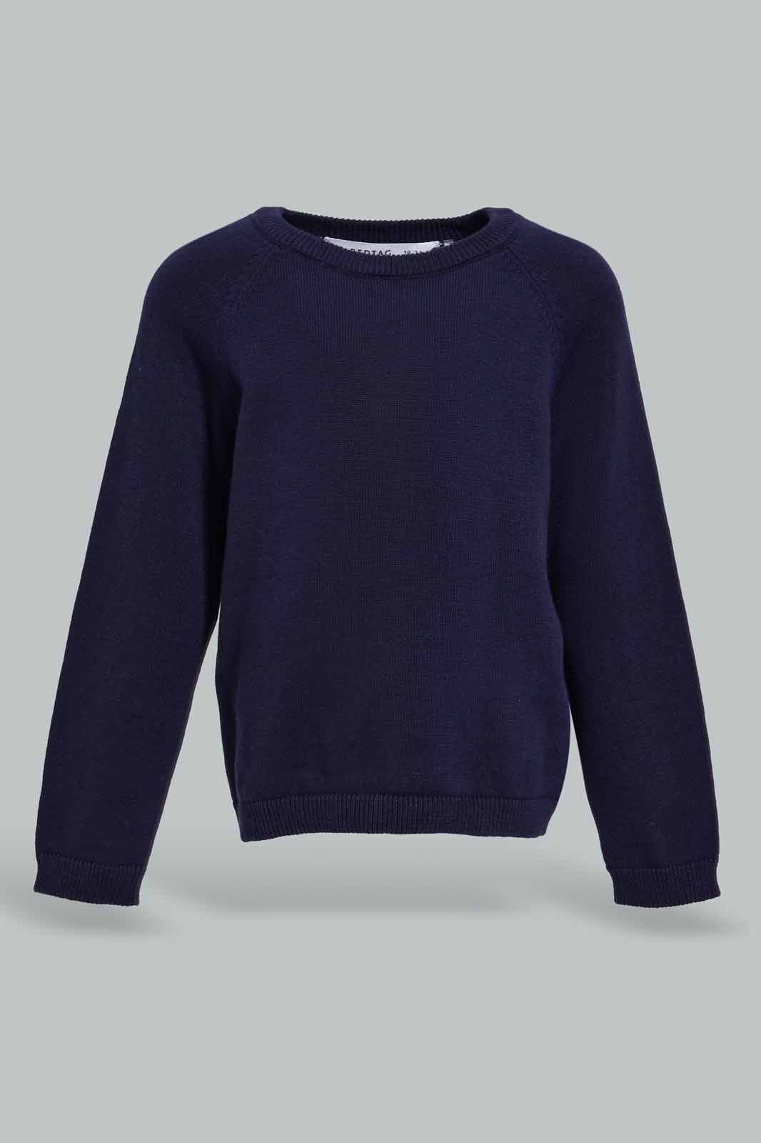 Redtag-Navy-Knitted-Plain-Pullover-Category:Pullovers,-Colour:Navy,-Deals:New-In,-Filter:Infant-Boys-(3-to-24-Mths),-INB-Pullovers,-New-In-INB-APL,-Non-Sale,-Section:Boys-(0-to-14Yrs),-W22A-Infant-Boys-3 to 24 Months