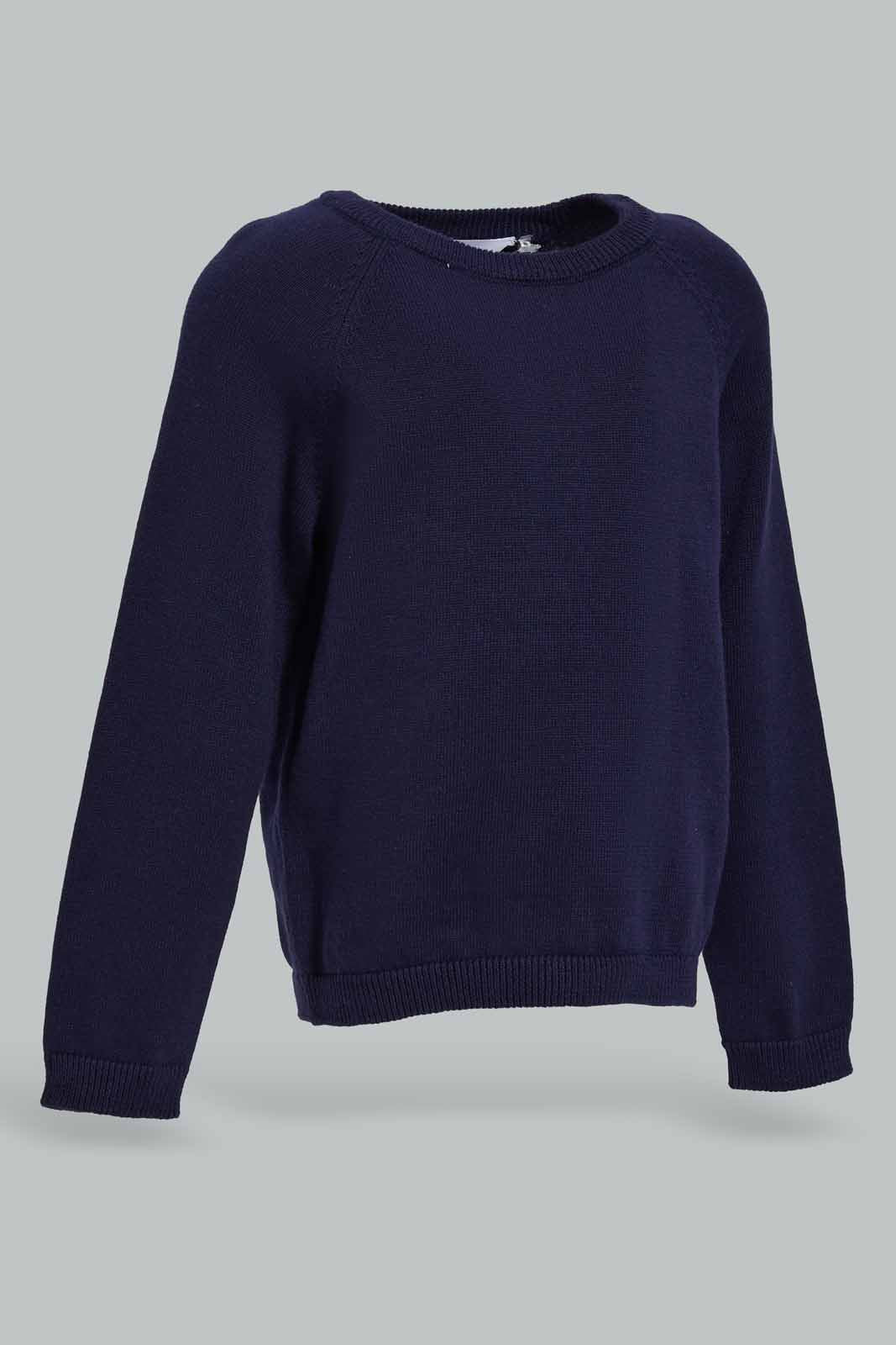 Redtag-Navy-Knitted-Plain-Pullover-Category:Pullovers,-Colour:Navy,-Deals:New-In,-Filter:Infant-Boys-(3-to-24-Mths),-INB-Pullovers,-New-In-INB-APL,-Non-Sale,-Section:Boys-(0-to-14Yrs),-W22A-Infant-Boys-3 to 24 Months