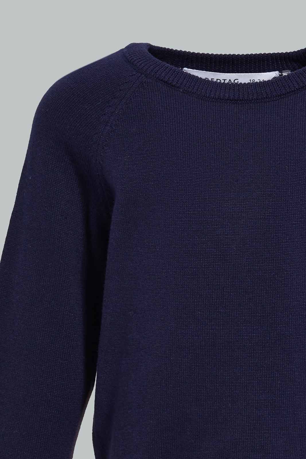 Redtag-Navy-Knitted-Plain-Pullover-Category:Pullovers,-Colour:Navy,-Deals:New-In,-Filter:Infant-Boys-(3-to-24-Mths),-INB-Pullovers,-New-In-INB-APL,-Non-Sale,-Section:Boys-(0-to-14Yrs),-W22A-Infant-Boys-3 to 24 Months