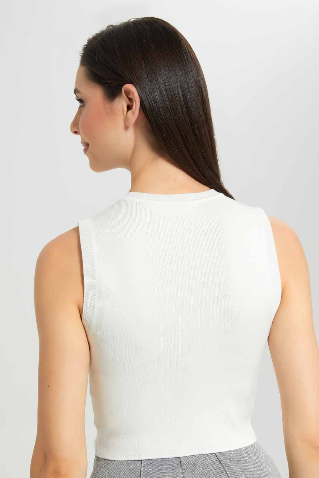 Redtag-Ivory-Highneck-Sleeveless-Sweater-Category:Pullovers,-Colour:Ivory,-Deals:New-In,-Filter:Women's-Clothing,-New-In-Women-APL,-Non-Sale,-Section:Women,-W22A,-Women-Pullovers-Women's-