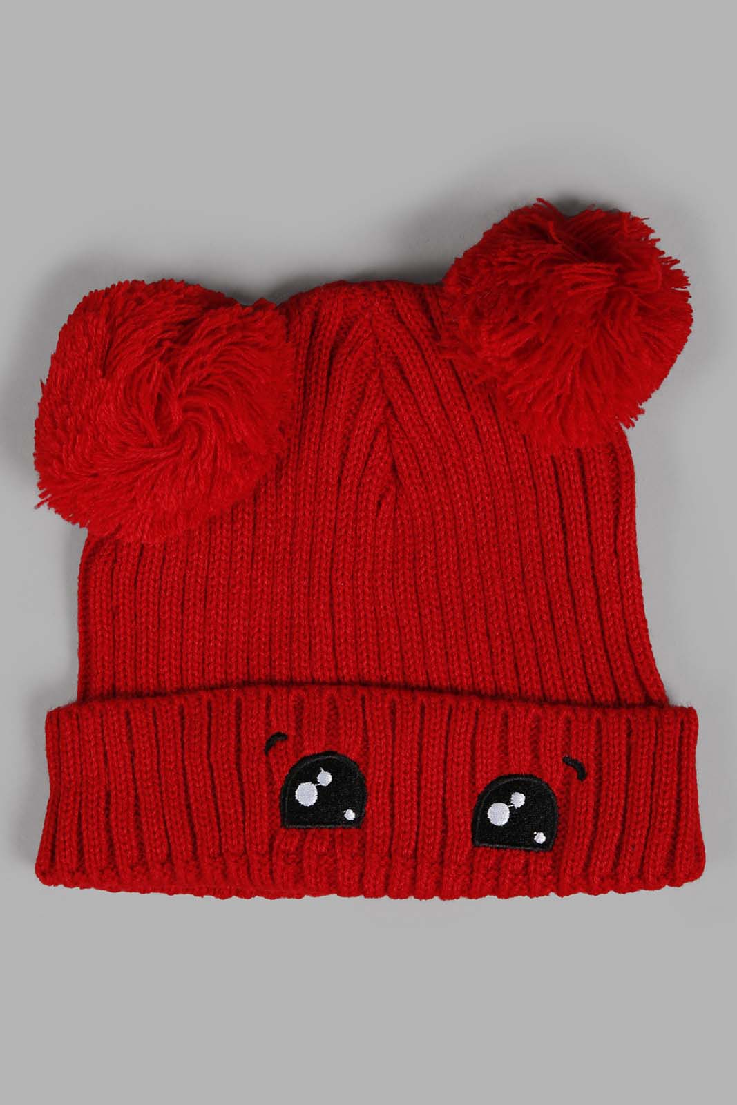 Redtag-Assorted-Mustard-And-Red-Charcater-Knitted-Cap-Set-Of-2-BOY-Knitted-Accessories,-Category:Knitted-Accessories,-Colour:Assorted,-Filter:Boys-Accessories,-New-In,-New-In-BOY-ACC,-Non-Sale,-Section:Boys-(0-to-14Yrs),-W22A-Boys-