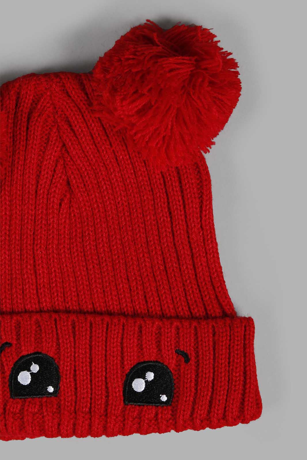 Redtag-Assorted-Mustard-And-Red-Charcater-Knitted-Cap-Set-Of-2-BOY-Knitted-Accessories,-Category:Knitted-Accessories,-Colour:Assorted,-Filter:Boys-Accessories,-New-In,-New-In-BOY-ACC,-Non-Sale,-Section:Boys-(0-to-14Yrs),-W22A-Boys-