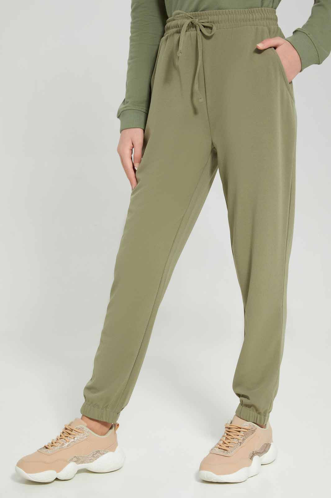 Redtag-Olive-Kintter-Jogger-Category:Joggers,-Colour:Olive,-Deals:New-In,-Filter:Senior-Girls-(8-to-14-Yrs),-GSR-Joggers,-NDAY,-New-In-GSR-APL,-Non-Sale,-Section:Girls-(0-to-14Yrs),-TBL,-W22A-Senior-Girls-9 to 14 Years