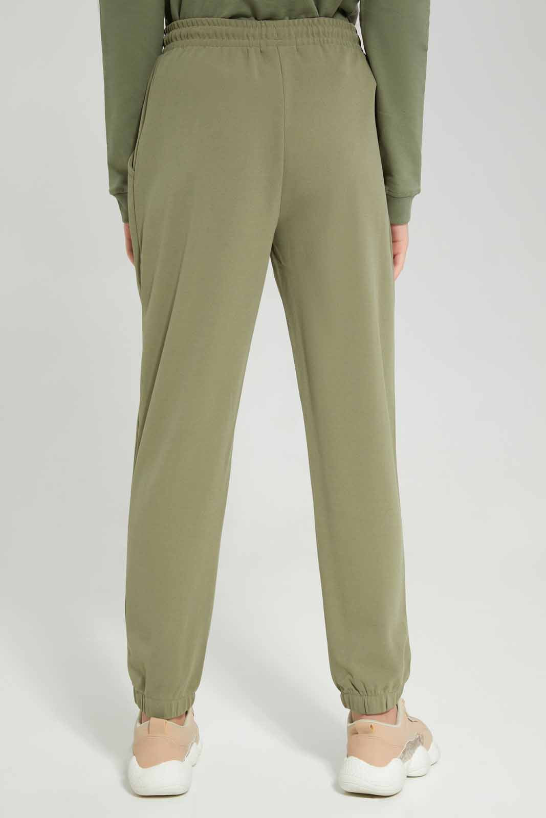 Redtag-Olive-Kintter-Jogger-Category:Joggers,-Colour:Olive,-Deals:New-In,-Filter:Senior-Girls-(8-to-14-Yrs),-GSR-Joggers,-NDAY,-New-In-GSR-APL,-Non-Sale,-Section:Girls-(0-to-14Yrs),-TBL,-W22A-Senior-Girls-9 to 14 Years