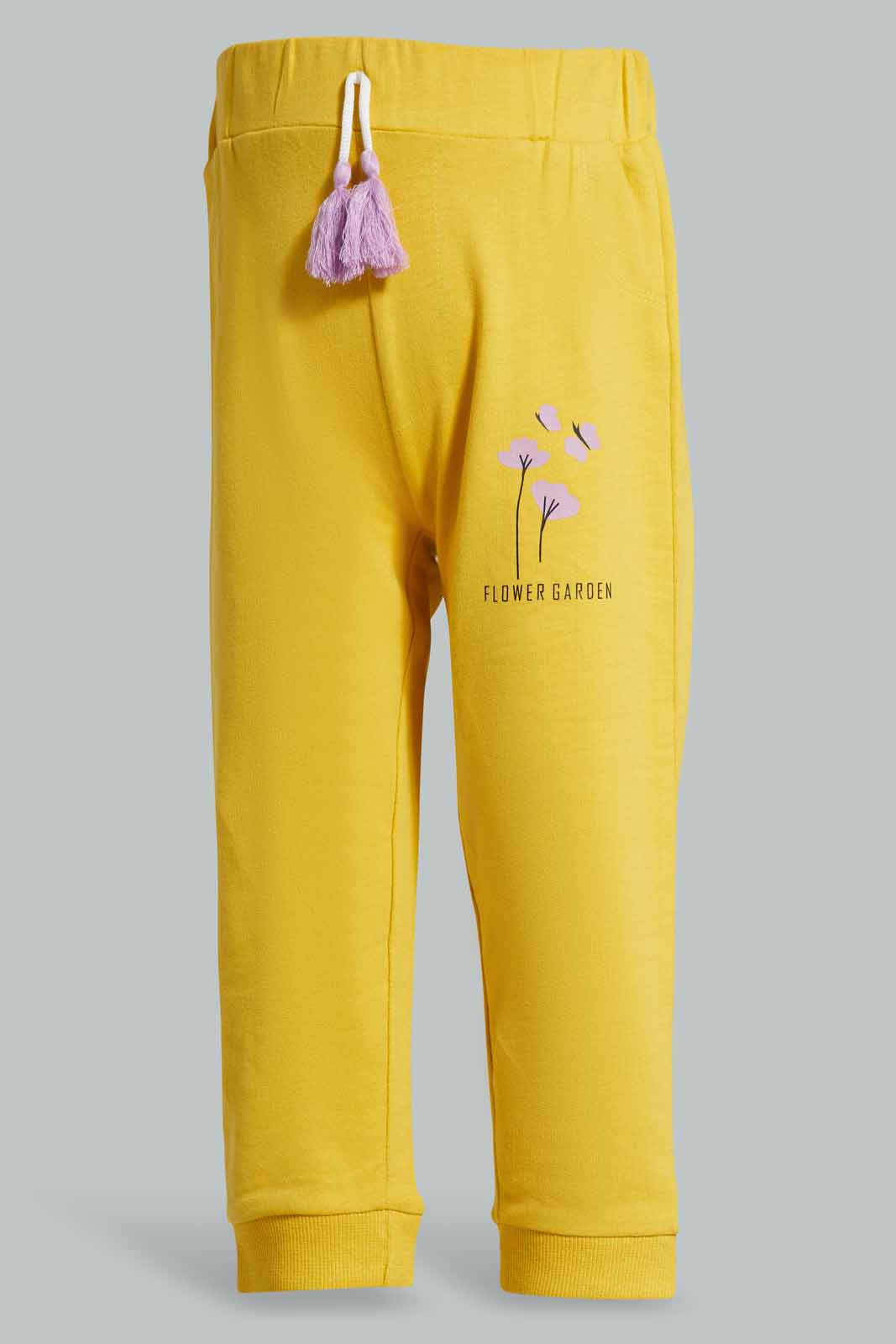 Redtag-Mustard-Solid-Active-Pant-Category:Joggers,-Colour:Mustard,-Deals:New-In,-Filter:Infant-Girls-(3-to-24-Mths),-ING-Joggers,-New-In-ING-APL,-Non-Sale,-Section:Girls-(0-to-14Yrs),-TBL,-W22A-Infant-Girls-3 to 24 Months