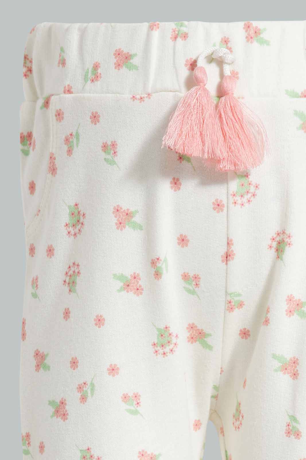 Redtag-Ivory-Floral-AOP-Active-Pant-Category:Joggers,-Colour:Ivory,-Deals:New-In,-Filter:Infant-Girls-(3-to-24-Mths),-ING-Joggers,-New-In-ING-APL,-Non-Sale,-Section:Girls-(0-to-14Yrs),-TBL,-W22A-Infant-Girls-3 to 24 Months