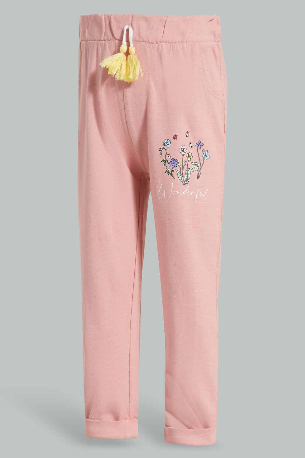 Redtag-Dusty-Pink-Solid-Active-Pant-Category:Joggers,-Colour:Apricot,-Deals:New-In,-Filter:Infant-Girls-(3-to-24-Mths),-ING-Joggers,-New-In-ING-APL,-Non-Sale,-Section:Girls-(0-to-14Yrs),-TBL,-W22A-Infant-Girls-3 to 24 Months