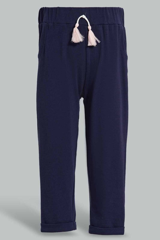 Redtag-Navy-Solid-Active-Pant-Category:Joggers,-Colour:Navy,-Deals:New-In,-Filter:Infant-Girls-(3-to-24-Mths),-ING-Joggers,-New-In-ING-APL,-Non-Sale,-Section:Girls-(0-to-14Yrs),-TBL,-W22A-Infant-Girls-3 to 24 Months