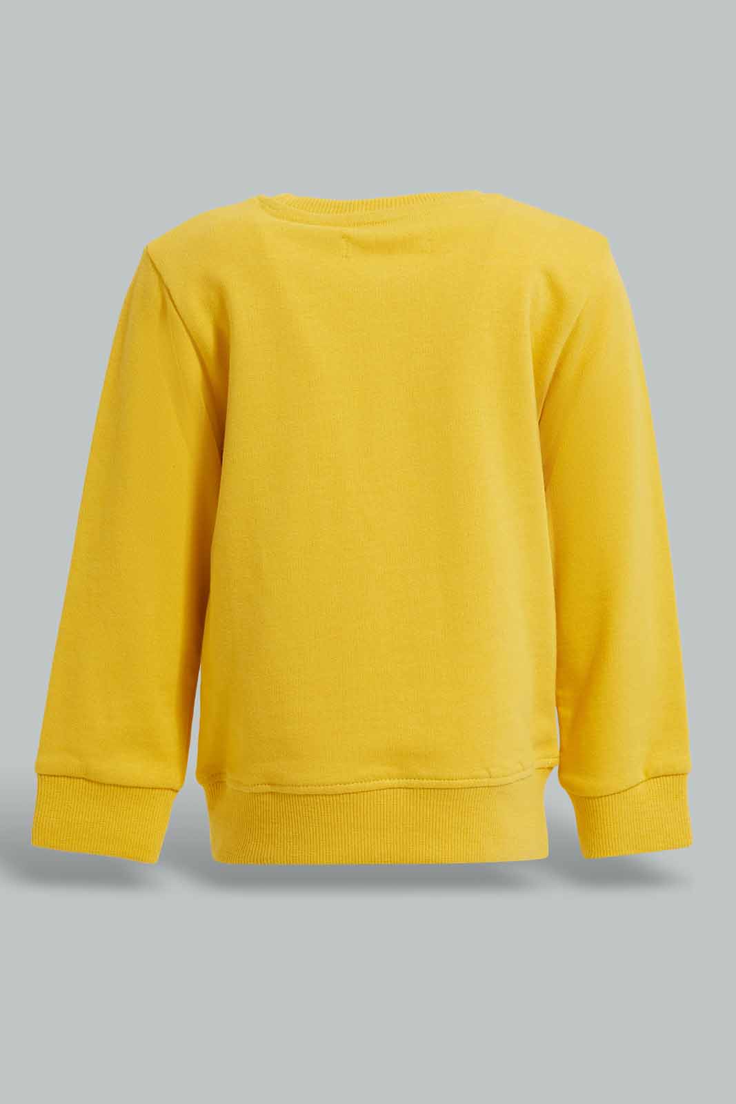 Redtag-Mustard-Floral-Print-Sweatshirt-Category:Sweatshirts,-Colour:Mustard,-Deals:New-In,-Filter:Infant-Girls-(3-to-24-Mths),-ING-Sweatshirts,-New-In-ING-APL,-Non-Sale,-Section:Girls-(0-to-14Yrs),-TBL,-W22A-Infant-Girls-3 to 24 Months