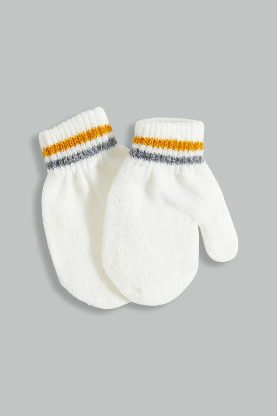 Redtag-White-Knitted-Cap-Set-Of-2-With-Gloves-BOY-Knitted-Accessories,-Category:Knitted-Accessories,-Colour:White,-Filter:Boys-Accessories,-NDAY,-New-In,-New-In-BOY-ACC,-Non-Sale,-Section:Boys-(0-to-14Yrs),-W22A-Boys-