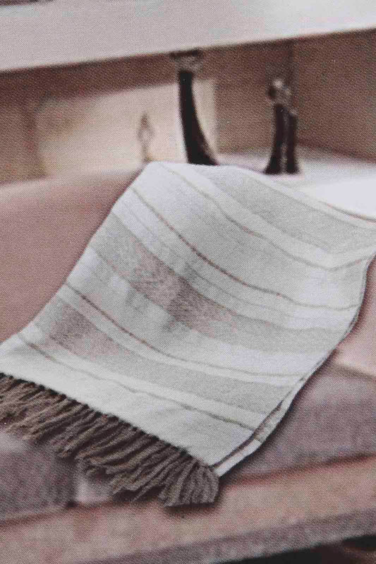 Redtag-Beige-Jacquard-Throw-With-Gold-Lurex-Category:Throws,-Colour:Beige,-Deals:New-In,-Filter:Home-Bedroom,-HMW-BED-Throws,-New-In-HMW-BED,-Non-Sale,-Section:Homewares,-W22A-Home-Bedroom-