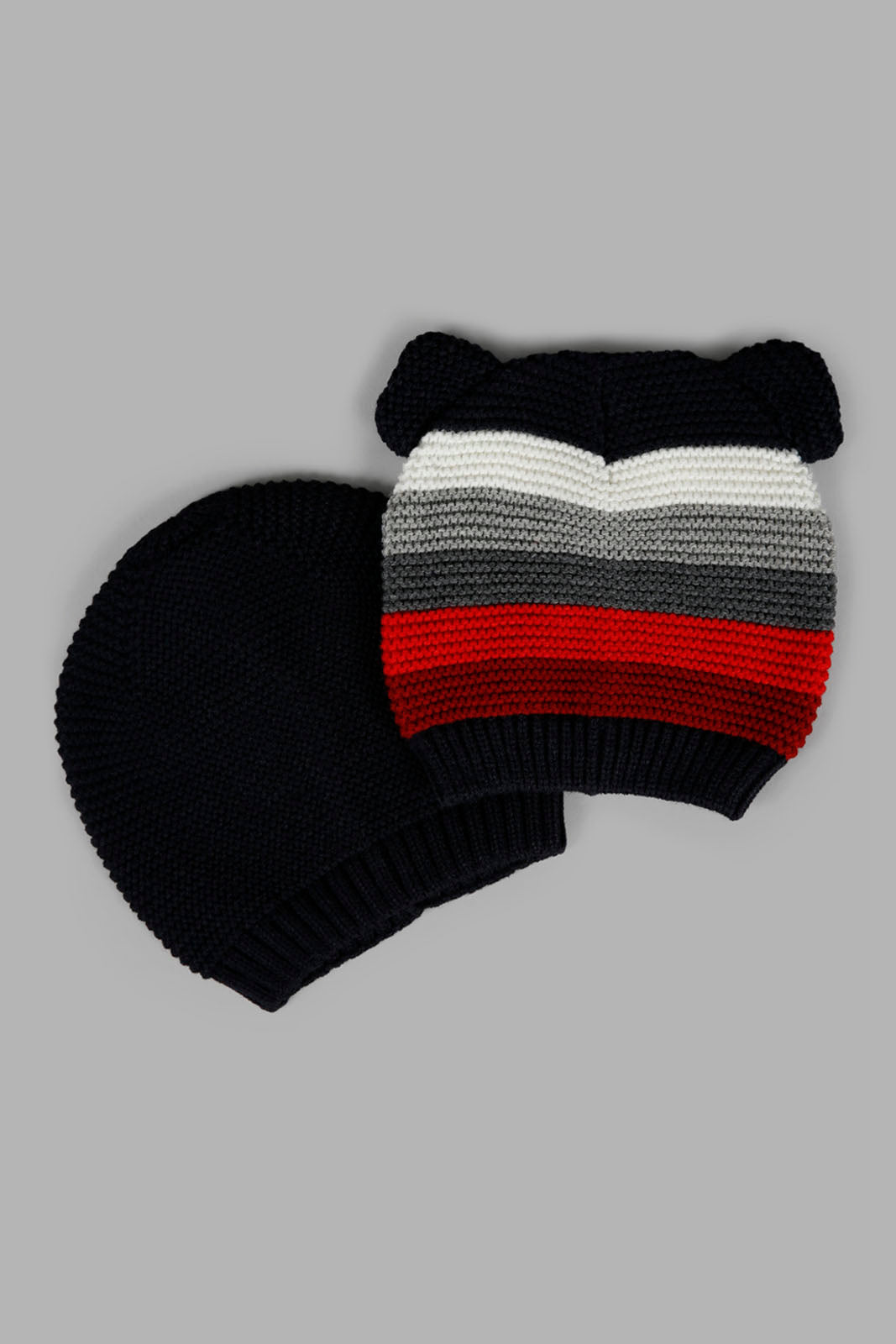 Redtag-Multi-Charcater-Knitted-Cap-Set-Of-2-BOY-Knitted-Accessories,-Category:Knitted-Accessories,-Colour:Assorted,-Filter:Boys-Accessories,-New-In,-New-In-BOY-ACC,-Non-Sale,-Section:Boys-(0-to-14Yrs),-W22A-Boys-