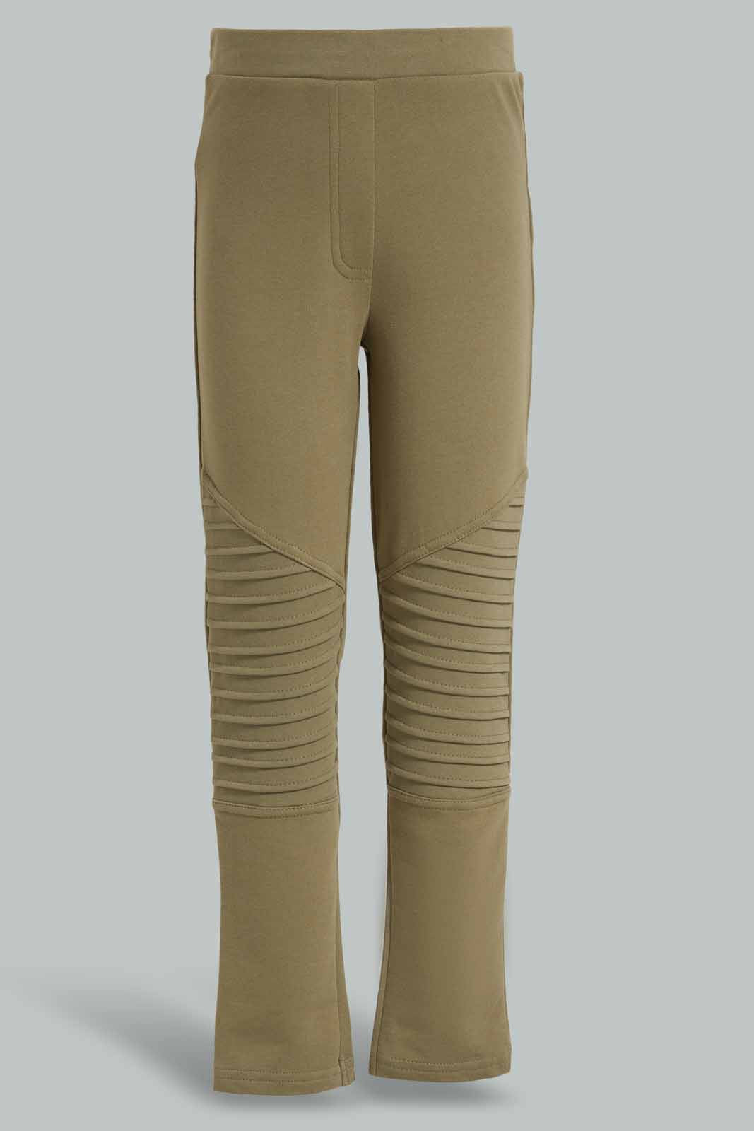 Redtag-Olive-Girls-legging-Category:Jeggings,-Colour:Olive,-Deals:New-In,-Filter:Girls-(2-to-8-Yrs),-GIR-Jeggings,-New-In-GIR-APL,-Non-Sale,-Section:Girls-(0-to-14Yrs),-W22O-Girls-