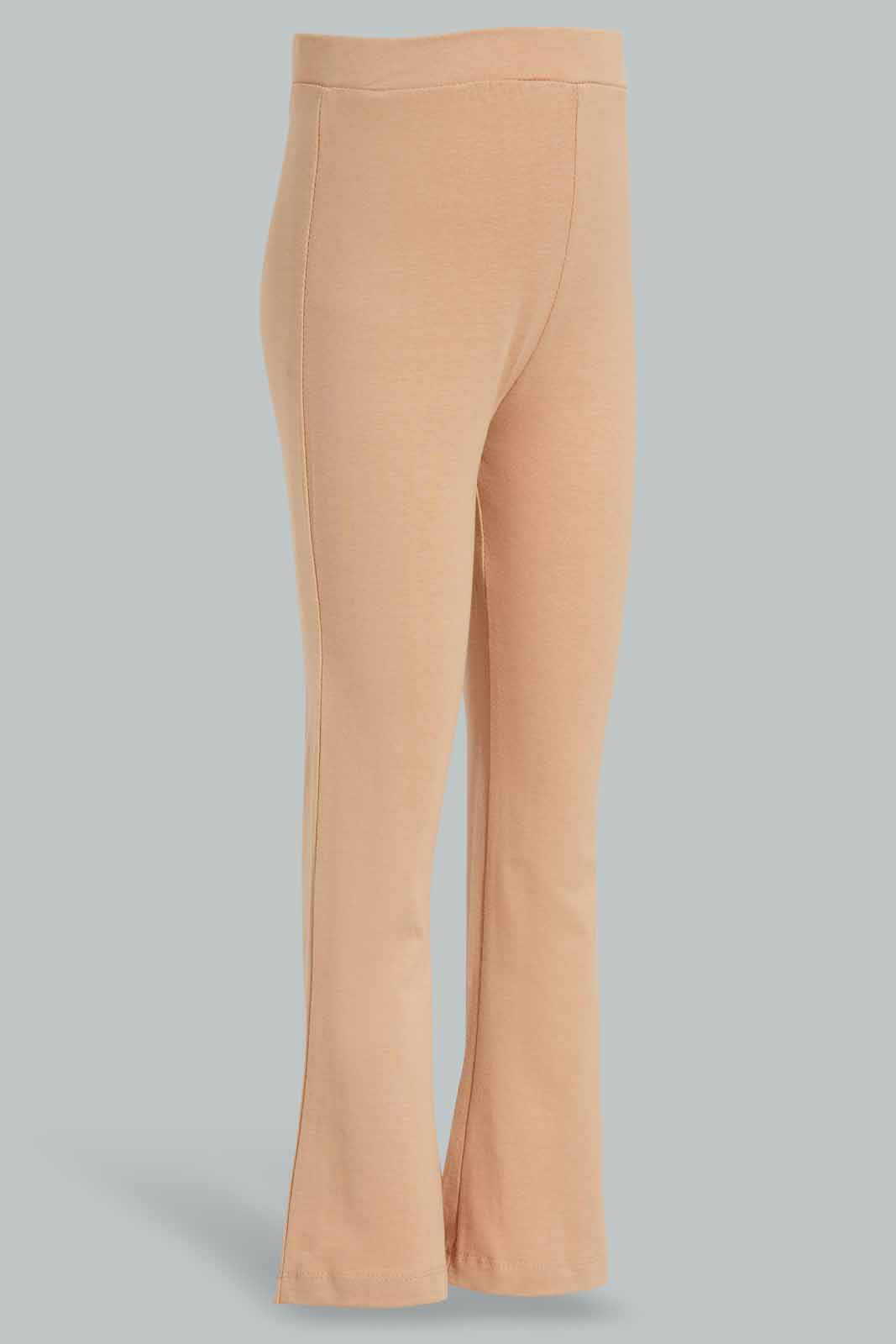 Redtag-Beige-Girls-legging-Category:Jeggings,-Colour:Beige,-Deals:New-In,-Filter:Girls-(2-to-8-Yrs),-GIR-Jeggings,-New-In-GIR-APL,-Non-Sale,-Section:Girls-(0-to-14Yrs),-W22O-Girls-