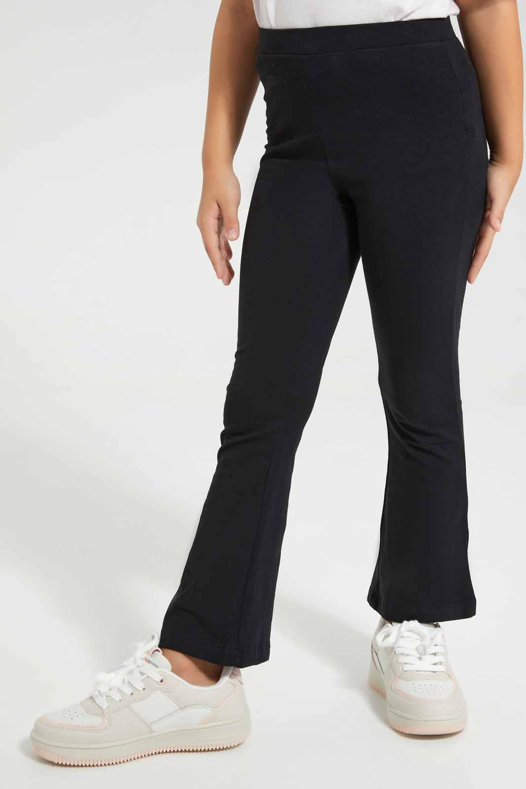 Redtag-Black-Girls-legging-Category:Jeggings,-Colour:Black,-Deals:New-In,-Filter:Girls-(2-to-8-Yrs),-GIR-Jeggings,-New-In-GIR-APL,-Non-Sale,-Section:Girls-(0-to-14Yrs),-W22O-Girls-2 to 8 Years