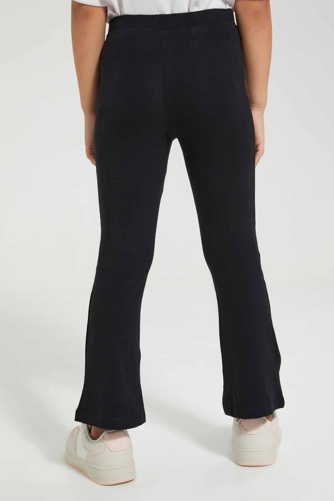 Redtag-Black-Girls-legging-Category:Jeggings,-Colour:Black,-Deals:New-In,-Filter:Girls-(2-to-8-Yrs),-GIR-Jeggings,-New-In-GIR-APL,-Non-Sale,-Section:Girls-(0-to-14Yrs),-W22O-Girls-2 to 8 Years