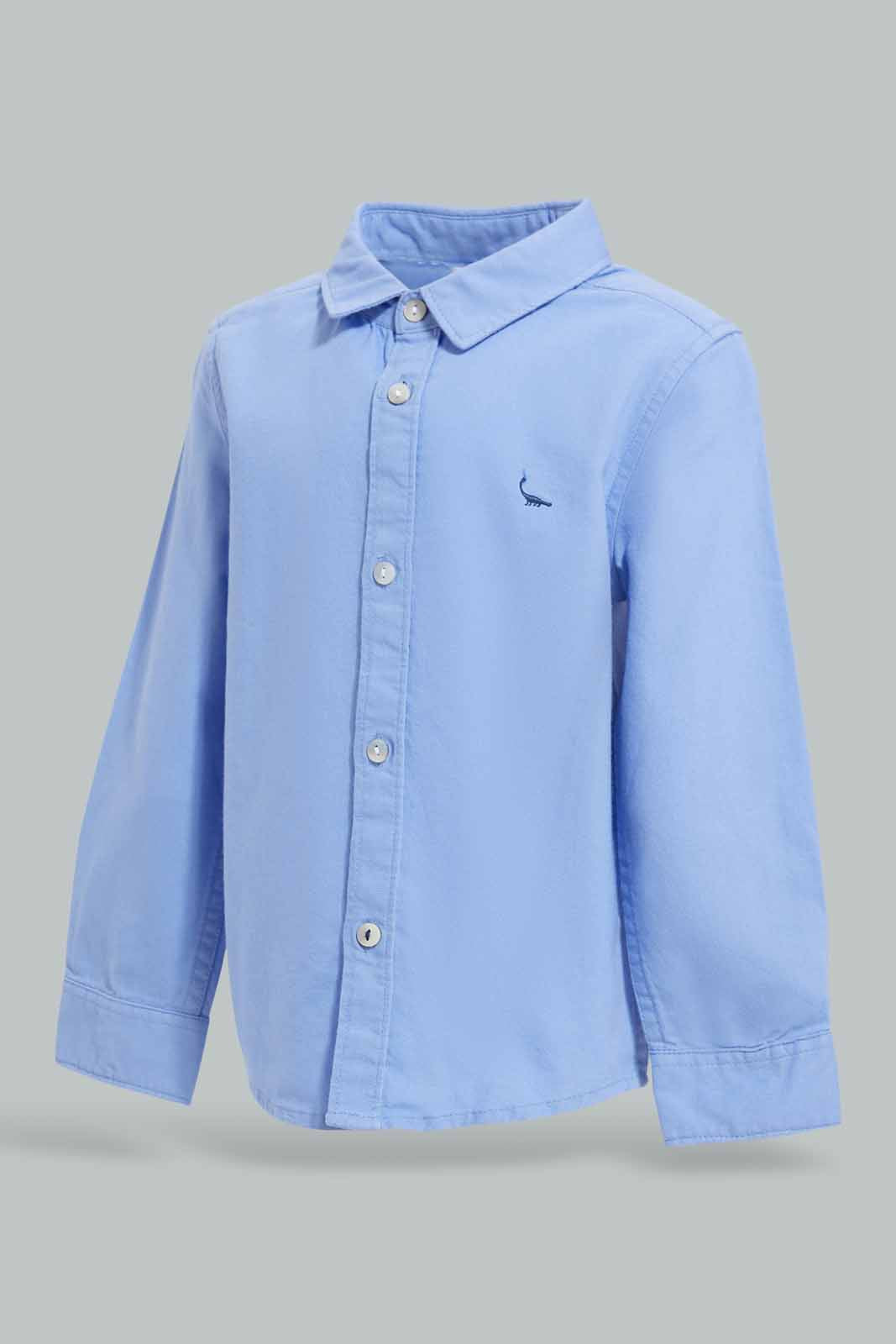 Redtag-Blue-Oxford-Category:Shirts,-Colour:Blue,-Deals:New-In,-Filter:Infant-Boys-(3-to-24-Mths),-INB-Shirts,-New-In-INB-APL,-Non-Sale,-Section:Boys-(0-to-14Yrs),-W22A-Infant-Boys-3 to 24 Months