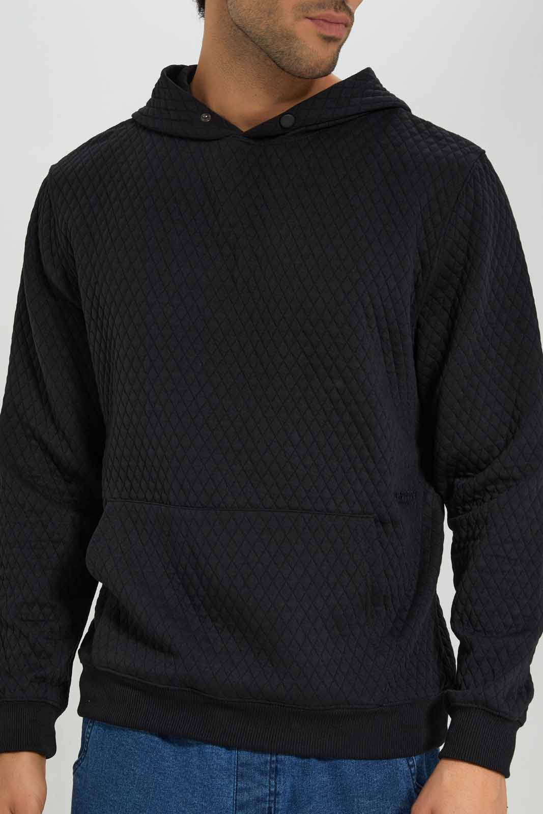 Redtag-Black-Quilted-Pullover-With-Hood-Category:Sweatshirts,-Colour:Black,-Deals:New-In,-Filter:Men's-Clothing,-Men-Sweatshirts,-New-In-Men-APL,-Non-Sale,-Section:Men,-W22A-Men's-