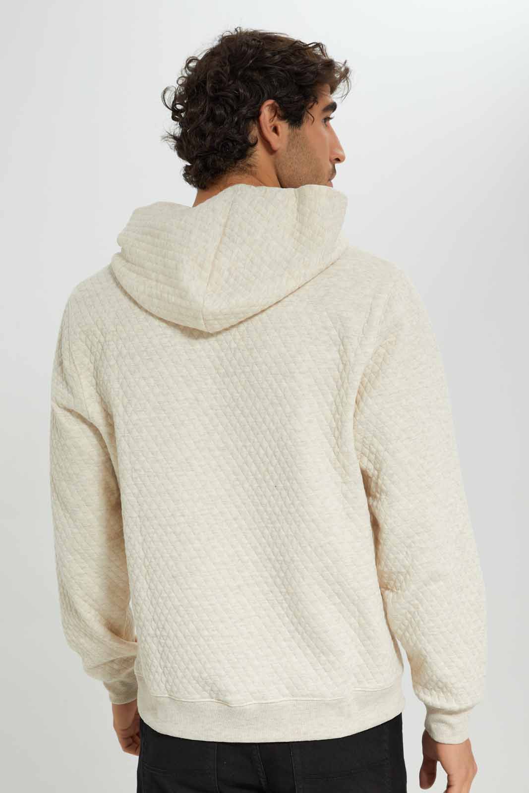 Redtag-Beige-Quilted-Pullover-With-Hood-Category:Sweatshirts,-Colour:Beige,-Deals:New-In,-Filter:Men's-Clothing,-Men-Sweatshirts,-New-In-Men-APL,-Non-Sale,-Section:Men,-W22A-Men's-