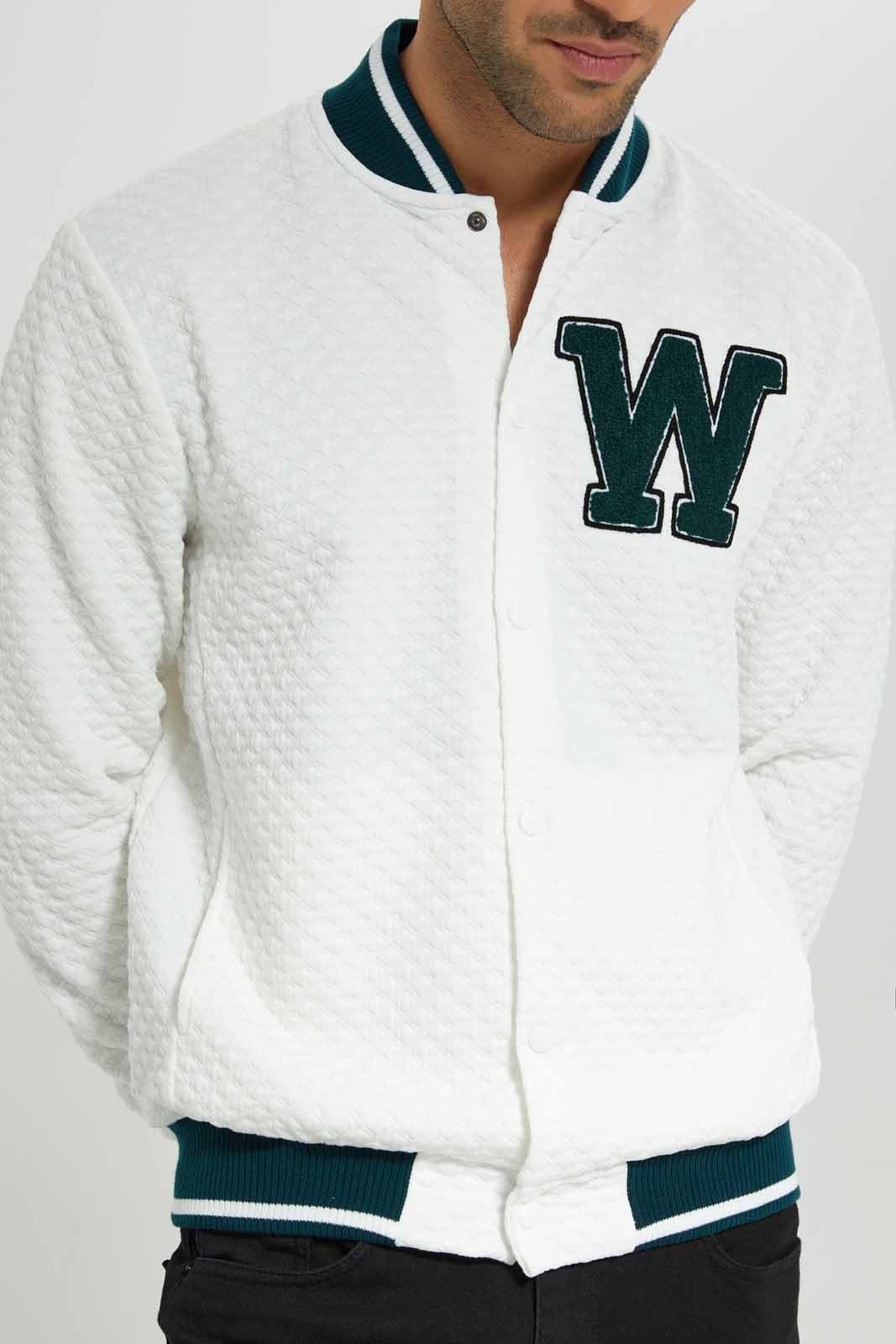 Redtag-White-Quilted-Bomber-Jacket-Category:Sweatshirts,-Colour:White,-Deals:New-In,-Filter:Men's-Clothing,-Men-Sweatshirts,-New-In-Men-APL,-Non-Sale,-Section:Men,-W22A-Men's-