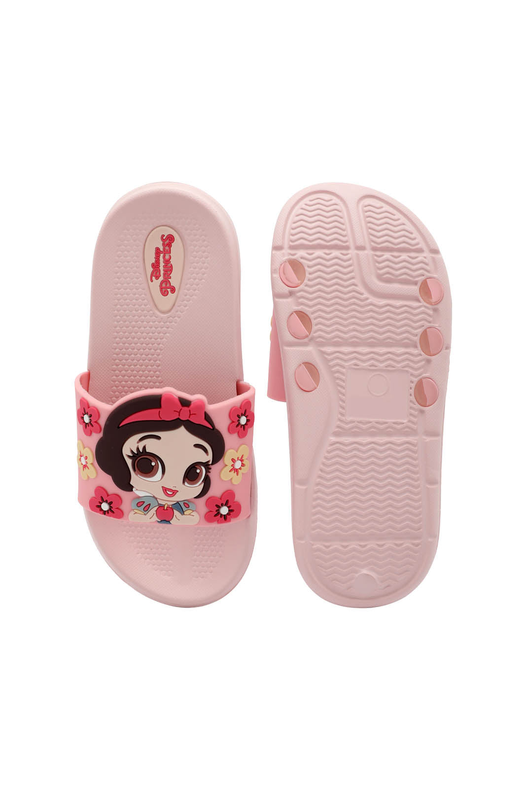 Redtag-Pink-Princess-Character-Slide-Category:Flip-Flops,-CHR,-Colour:Pink,-Deals:New-In,-Dept:Girls,-Filter:Girls-Footwear-(3-to-5-Yrs),-GIR-Flip-Flops,-New-In-GIR-FOO,-Non-Sale,-Section:Girls-(0-to-14Yrs),-W22B-Girls-3 to 5 Years