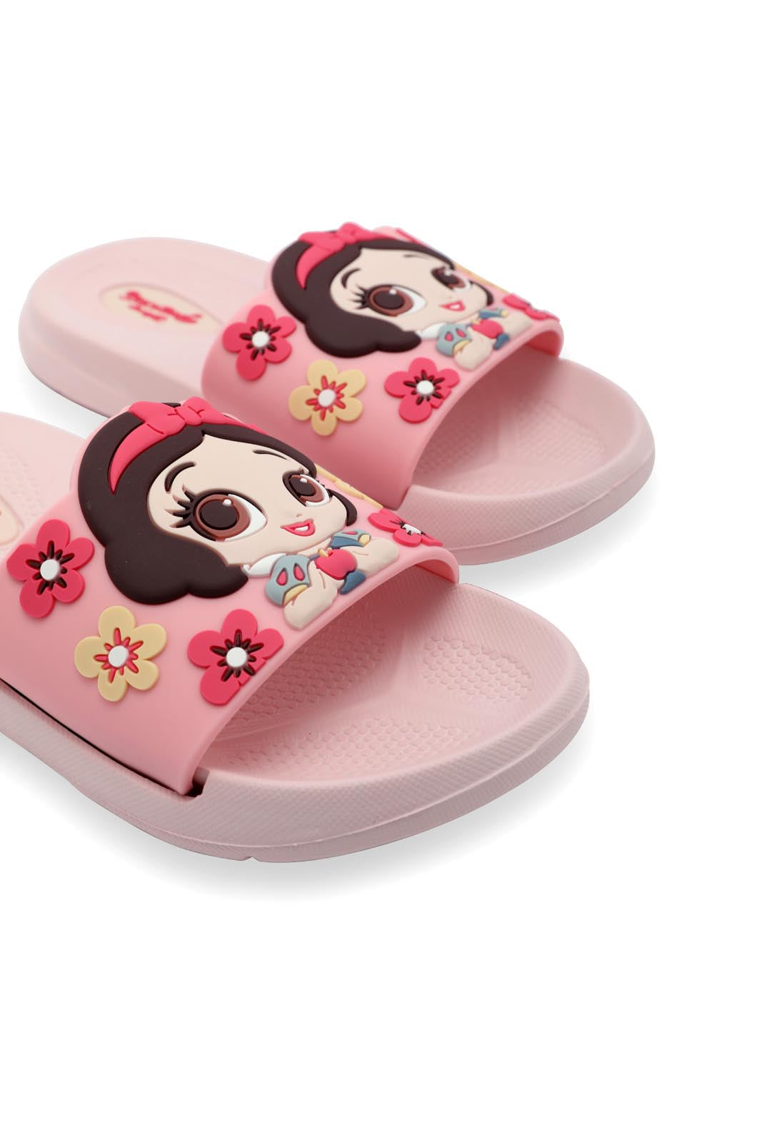 Redtag-Pink-Princess-Character-Slide-Category:Flip-Flops,-CHR,-Colour:Pink,-Deals:New-In,-Dept:Girls,-Filter:Girls-Footwear-(3-to-5-Yrs),-GIR-Flip-Flops,-New-In-GIR-FOO,-Non-Sale,-Section:Girls-(0-to-14Yrs),-W22B-Girls-3 to 5 Years