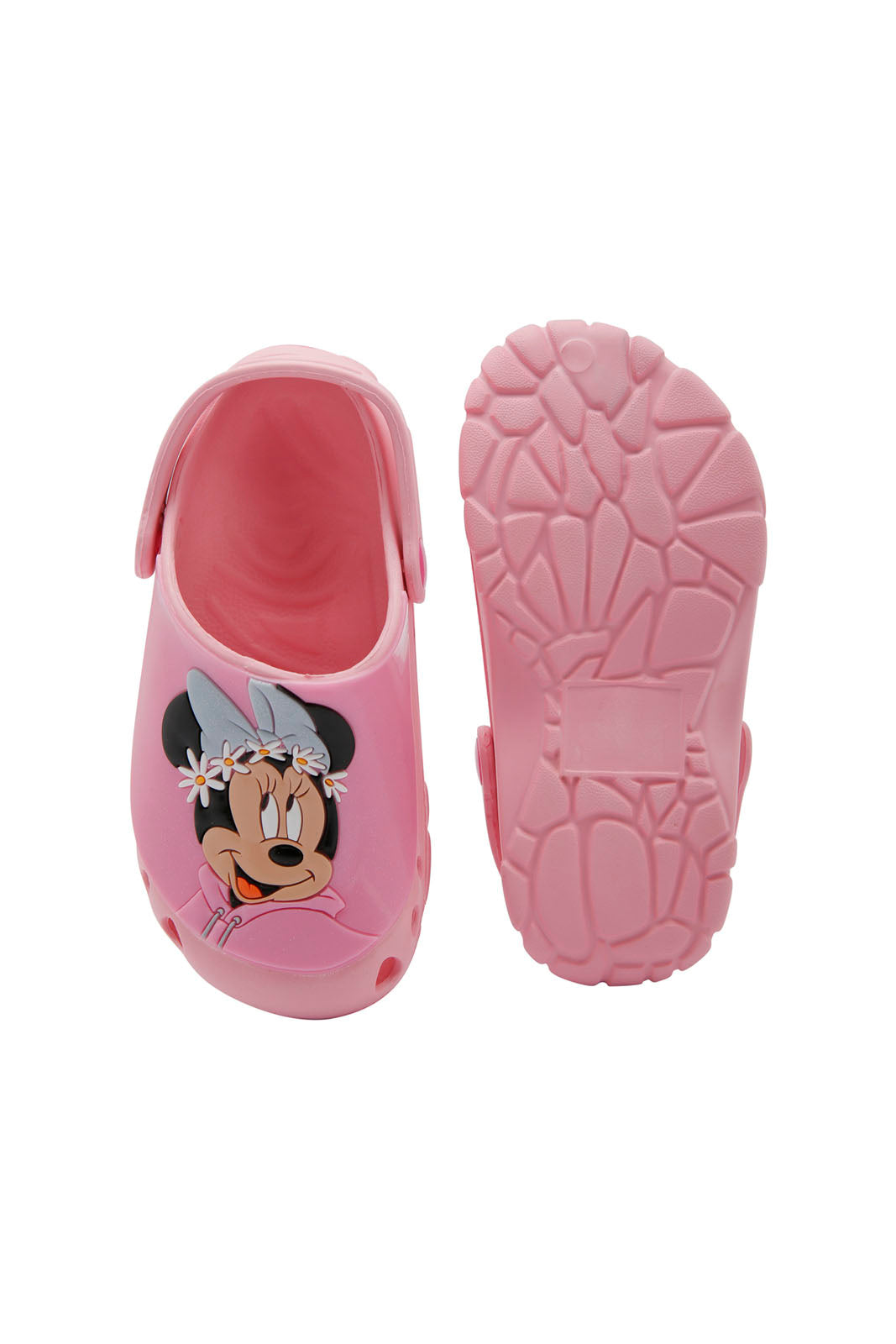 Redtag-Pink-Minnie-Character-Print-Clog-Category:Flip-Flops,-CHR,-Colour:Pink,-Deals:New-In,-Dept:Girls,-Filter:Girls-Footwear-(3-to-5-Yrs),-GIR-Flip-Flops,-New-In-GIR-FOO,-Non-Sale,-Section:Girls-(0-to-14Yrs),-W22B-Girls-3 to 5 Years