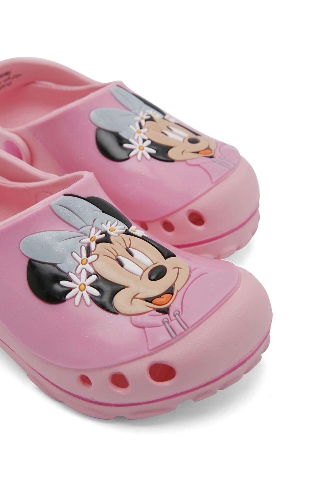 Redtag-Pink-Minnie-Character-Print-Clog-Category:Flip-Flops,-CHR,-Colour:Pink,-Deals:New-In,-Dept:Girls,-Filter:Girls-Footwear-(3-to-5-Yrs),-GIR-Flip-Flops,-New-In-GIR-FOO,-Non-Sale,-Section:Girls-(0-to-14Yrs),-W22B-Girls-3 to 5 Years