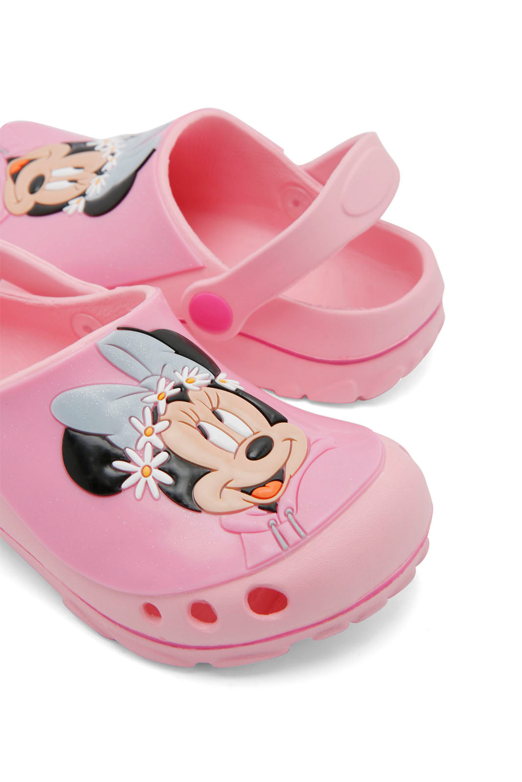 Redtag-Pink-Minnie-Character-Print-Clog-Category:Flip-Flops,-CHR,-Colour:Pink,-Deals:New-In,-Dept:Girls,-Filter:Girls-Footwear-(3-to-5-Yrs),-GIR-Flip-Flops,-New-In-GIR-FOO,-Non-Sale,-Section:Girls-(0-to-14Yrs),-W22B-Girls-3 to 5 Years