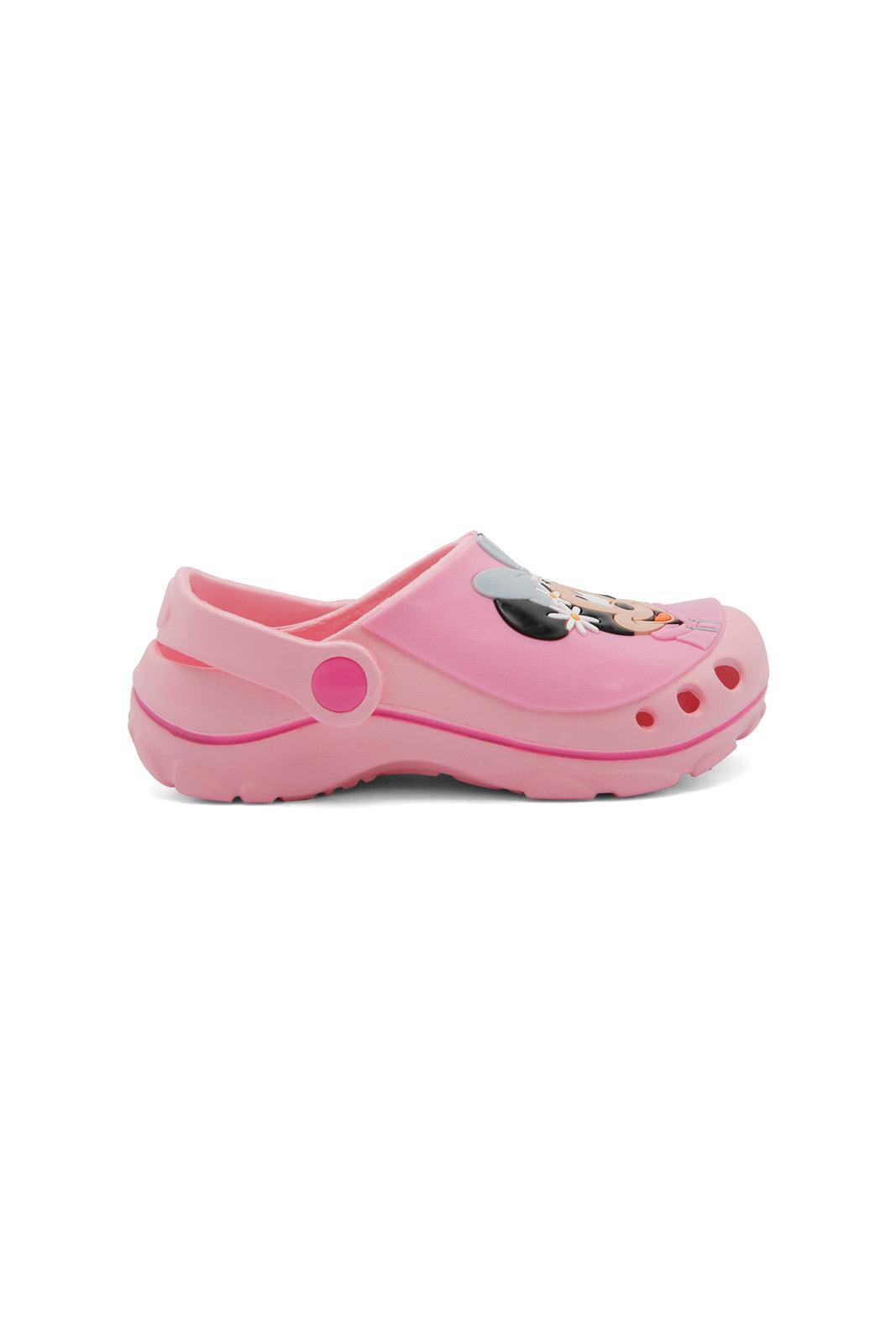 Redtag-Pink-Minnie-Character-Print-Clog-Category:Flip-Flops,-CHR,-Colour:Pink,-Deals:New-In,-Dept:Girls,-Filter:Girls-Footwear-(3-to-5-Yrs),-GIR-Flip-Flops,-New-In-GIR-FOO,-Non-Sale,-Section:Girls-(0-to-14Yrs),-W22B-Girls-3 to 5 Years