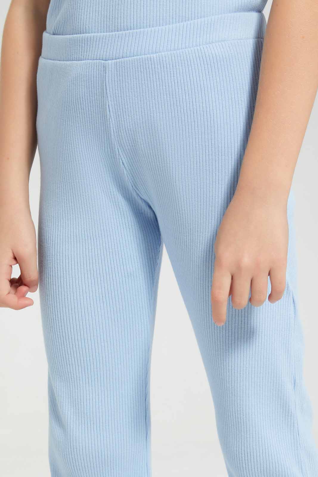 Redtag-Blue-Wideleg-Legging-Category:Jeggings,-Colour:Blue,-Deals:New-In,-Filter:Girls-(2-to-8-Yrs),-GIR-Jeggings,-New-In-GIR-APL,-Non-Sale,-Section:Girls-(0-to-14Yrs),-VLM,-W22O-Girls-2 to 8 Years