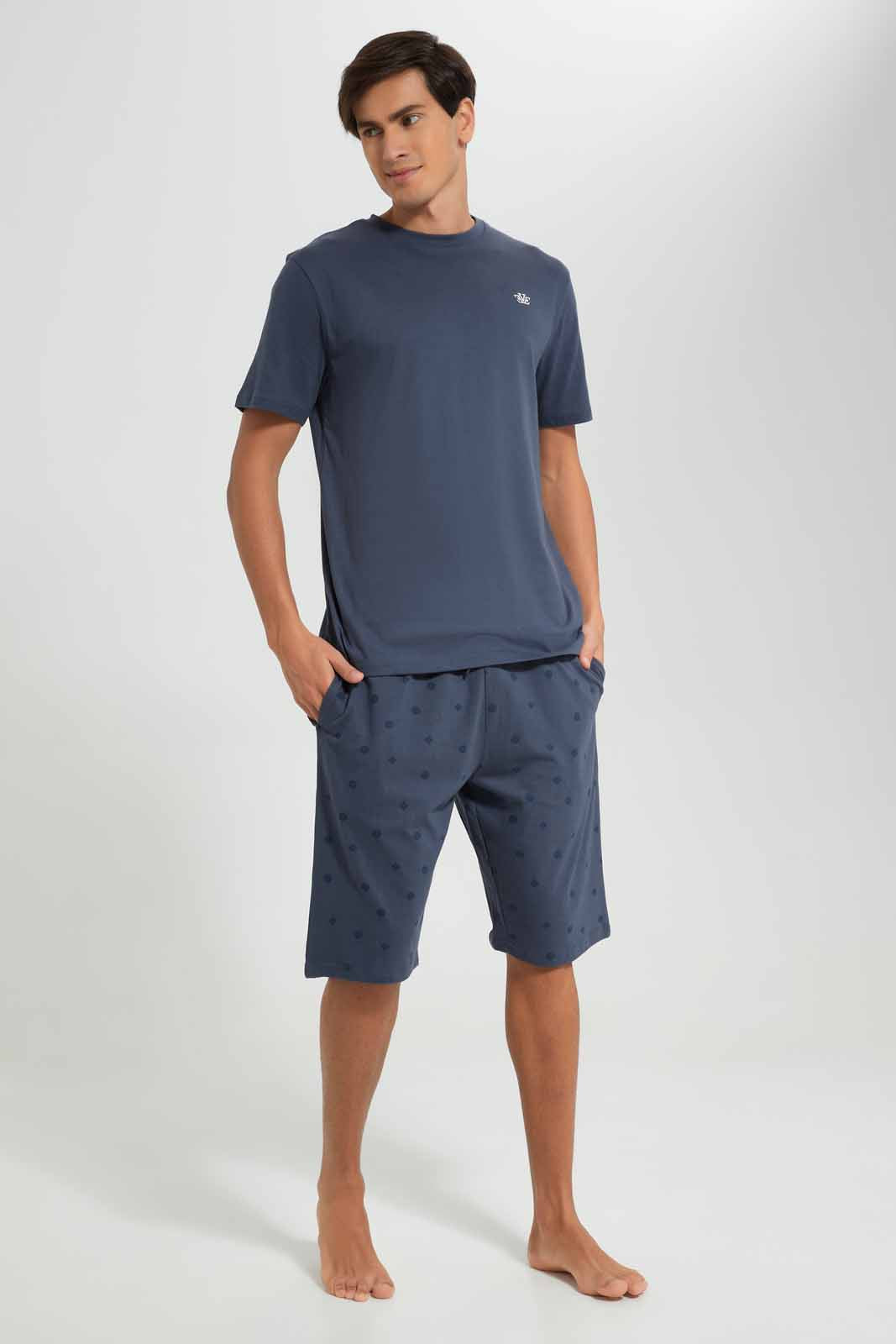 Redtag-Slate-Grey-Pyjama-Set-Category:Pyjama-Sets,-Colour:Charcoal,-Deals:New-In,-Filter:Men's-Clothing,-Men-Pyjama-Sets,-New-In-Men-APL,-Non-Sale,-Section:Men,-W22A-Men's-