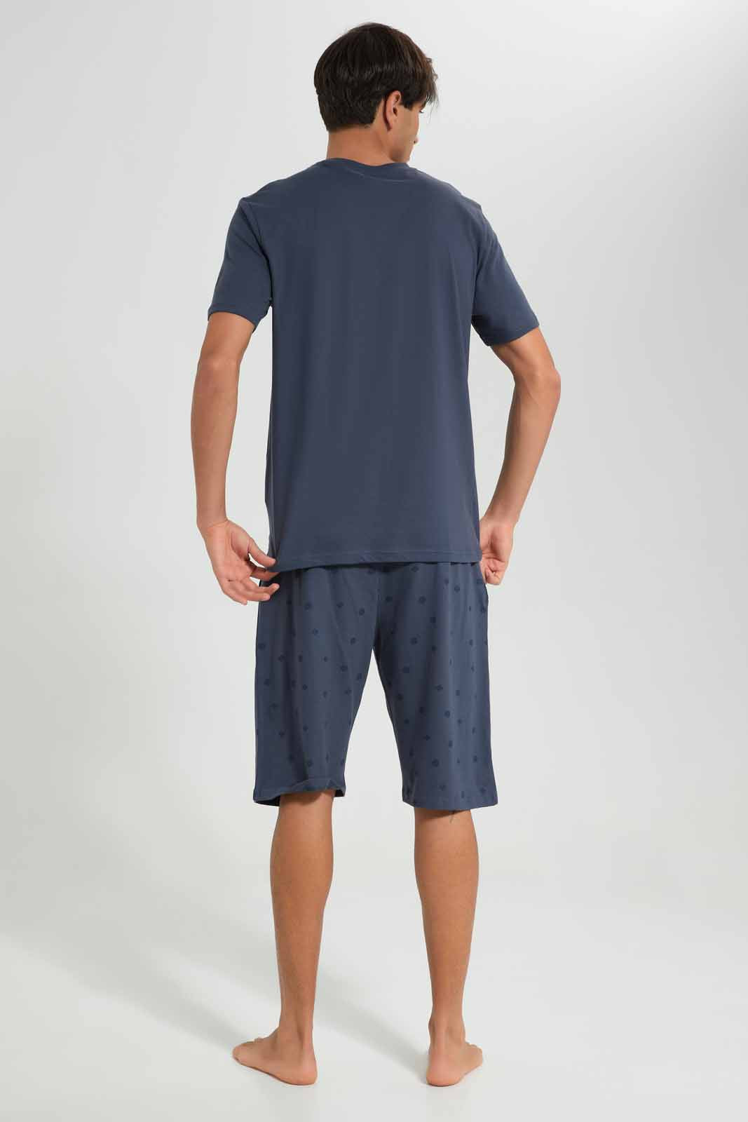 Redtag-Slate-Grey-Pyjama-Set-Category:Pyjama-Sets,-Colour:Charcoal,-Deals:New-In,-Filter:Men's-Clothing,-Men-Pyjama-Sets,-New-In-Men-APL,-Non-Sale,-Section:Men,-W22A-Men's-