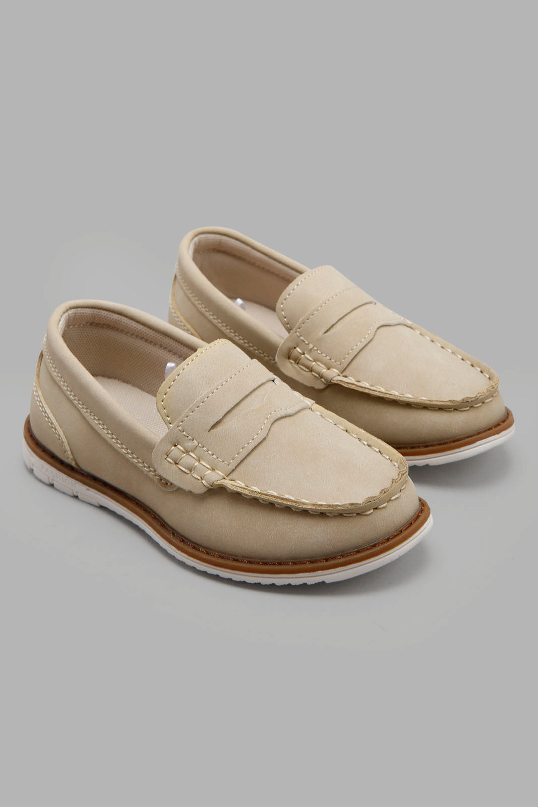 Redtag-Beige-Plain-Loafer-BOY-Shoes,-Category:Shoes,-Colour:Beige,-Deals:New-In,-Filter:Boys-Footwear-(3-to-5-Yrs),-New-In-BOY-FOO,-Non-Sale,-Section:Boys-(0-to-14Yrs),-W22A-Boys-3 to 5 Years