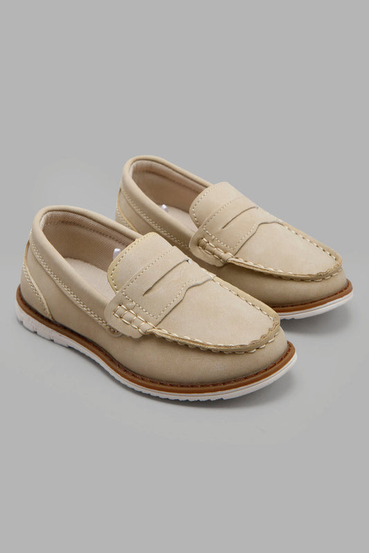 Redtag-Beige-Plain-Loafer-BOY-Shoes,-Category:Shoes,-Colour:Beige,-Deals:New-In,-Filter:Boys-Footwear-(3-to-5-Yrs),-New-In-BOY-FOO,-Non-Sale,-Section:Boys-(0-to-14Yrs),-W22A-Boys-3 to 5 Years
