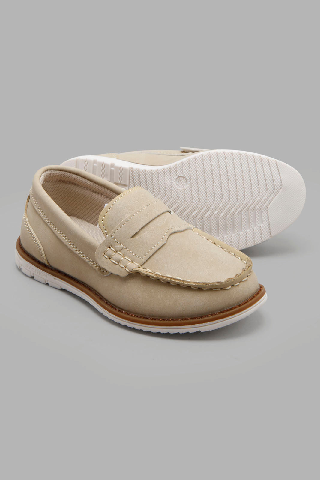 Redtag-Beige-Plain-Loafer-BOY-Shoes,-Category:Shoes,-Colour:Beige,-Deals:New-In,-Filter:Boys-Footwear-(3-to-5-Yrs),-New-In-BOY-FOO,-Non-Sale,-Section:Boys-(0-to-14Yrs),-W22A-Boys-3 to 5 Years