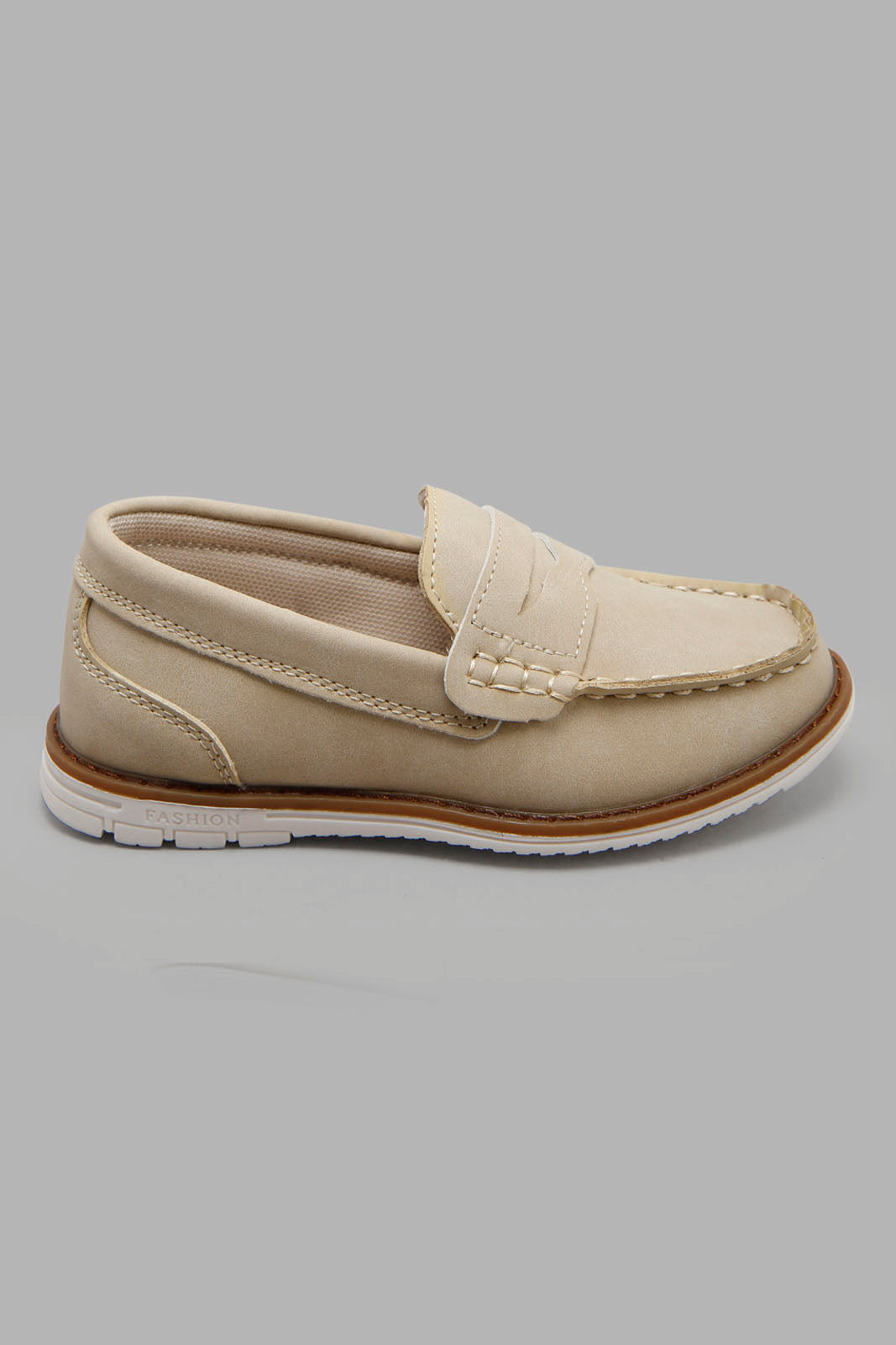Redtag-Beige-Plain-Loafer-BOY-Shoes,-Category:Shoes,-Colour:Beige,-Deals:New-In,-Filter:Boys-Footwear-(3-to-5-Yrs),-New-In-BOY-FOO,-Non-Sale,-Section:Boys-(0-to-14Yrs),-W22A-Boys-3 to 5 Years