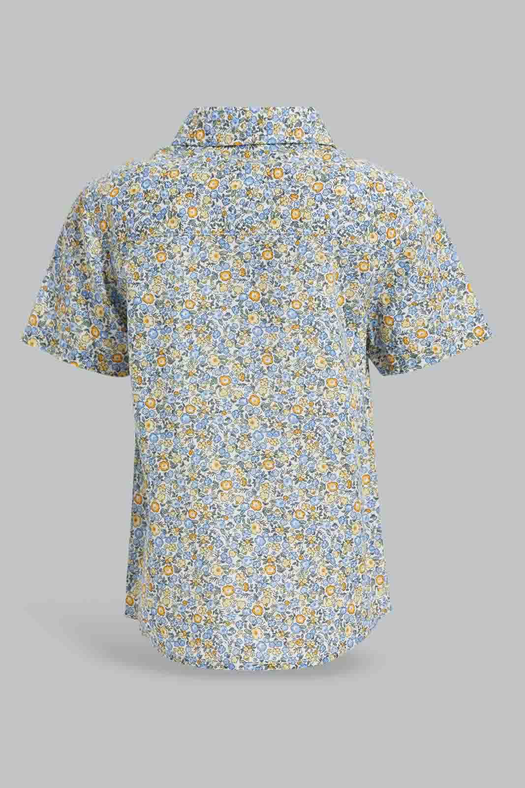Redtag-Blue-Aop-Paint-Brush-Category:Shirts,-Colour:Blue,-Deals:New-In,-Filter:Infant-Boys-(3-to-24-Mths),-INB-Shirts,-New-In-INB-APL,-Non-Sale,-Section:Boys-(0-to-14Yrs),-W22A-Infant-Boys-3 to 24 Months