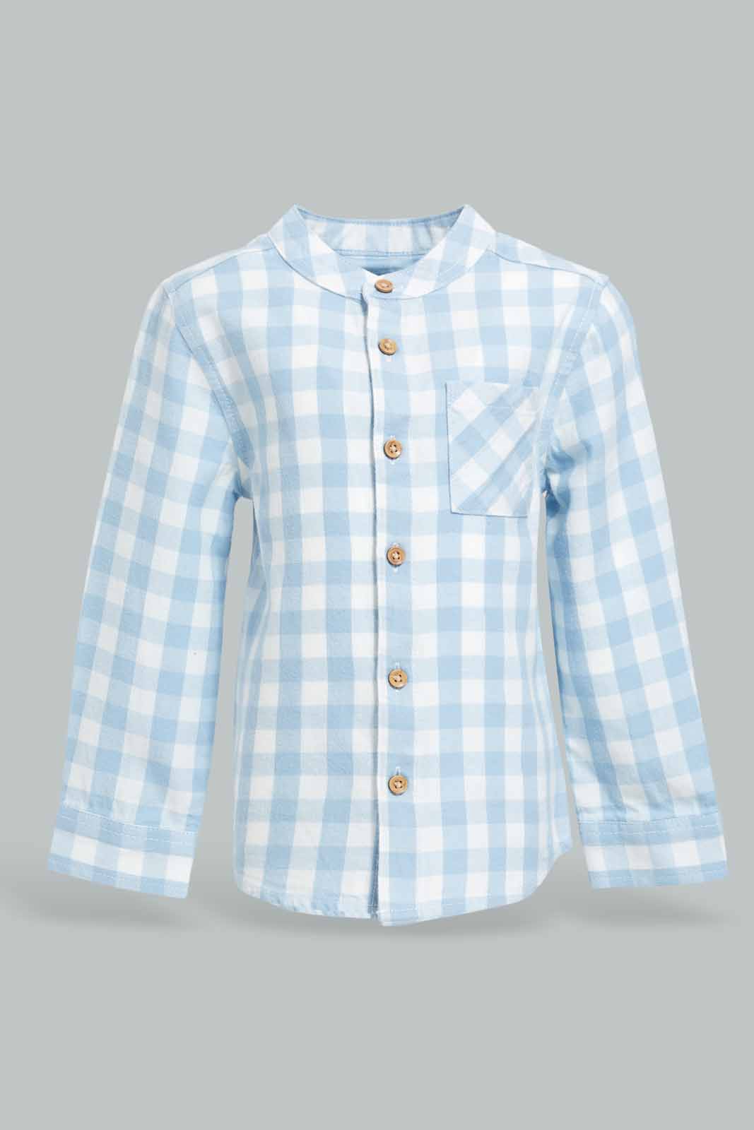 Redtag-Green-Gingham-Shirt-Category:Shirts,-Colour:Green,-Deals:New-In,-Filter:Infant-Boys-(3-to-24-Mths),-INB-Shirts,-New-In-INB-APL,-Non-Sale,-Section:Boys-(0-to-14Yrs),-W22B-Infant-Boys-3 to 24 Months