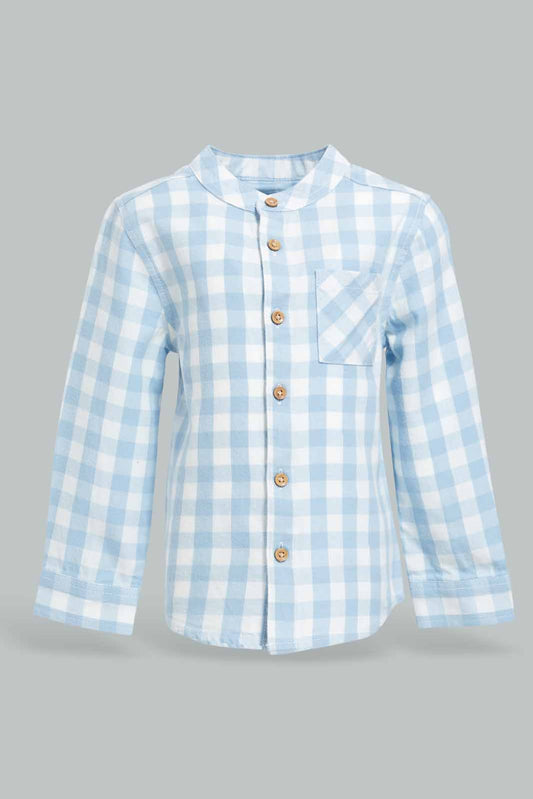 Redtag-Green-Gingham-Shirt-Category:Shirts,-Colour:Green,-Deals:New-In,-Filter:Infant-Boys-(3-to-24-Mths),-INB-Shirts,-New-In-INB-APL,-Non-Sale,-Section:Boys-(0-to-14Yrs),-W22B-Infant-Boys-3 to 24 Months