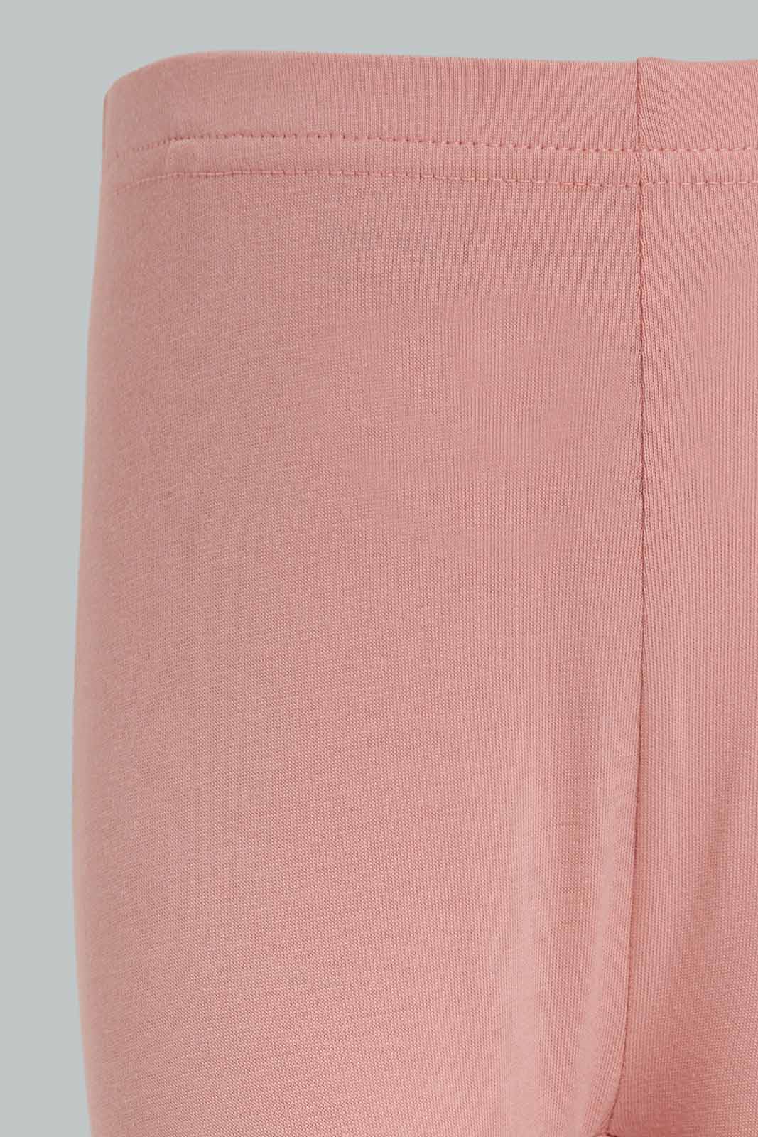 Redtag-Pink-Solid-Legging-With-Motif-Category:Leggings,-Colour:Apricot,-Deals:New-In,-Filter:Infant-Girls-(3-to-24-Mths),-ING-Leggings,-New-In-ING-APL,-Non-Sale,-Section:Girls-(0-to-14Yrs),-TBL,-W22A-Infant-Girls-3 to 24 Months