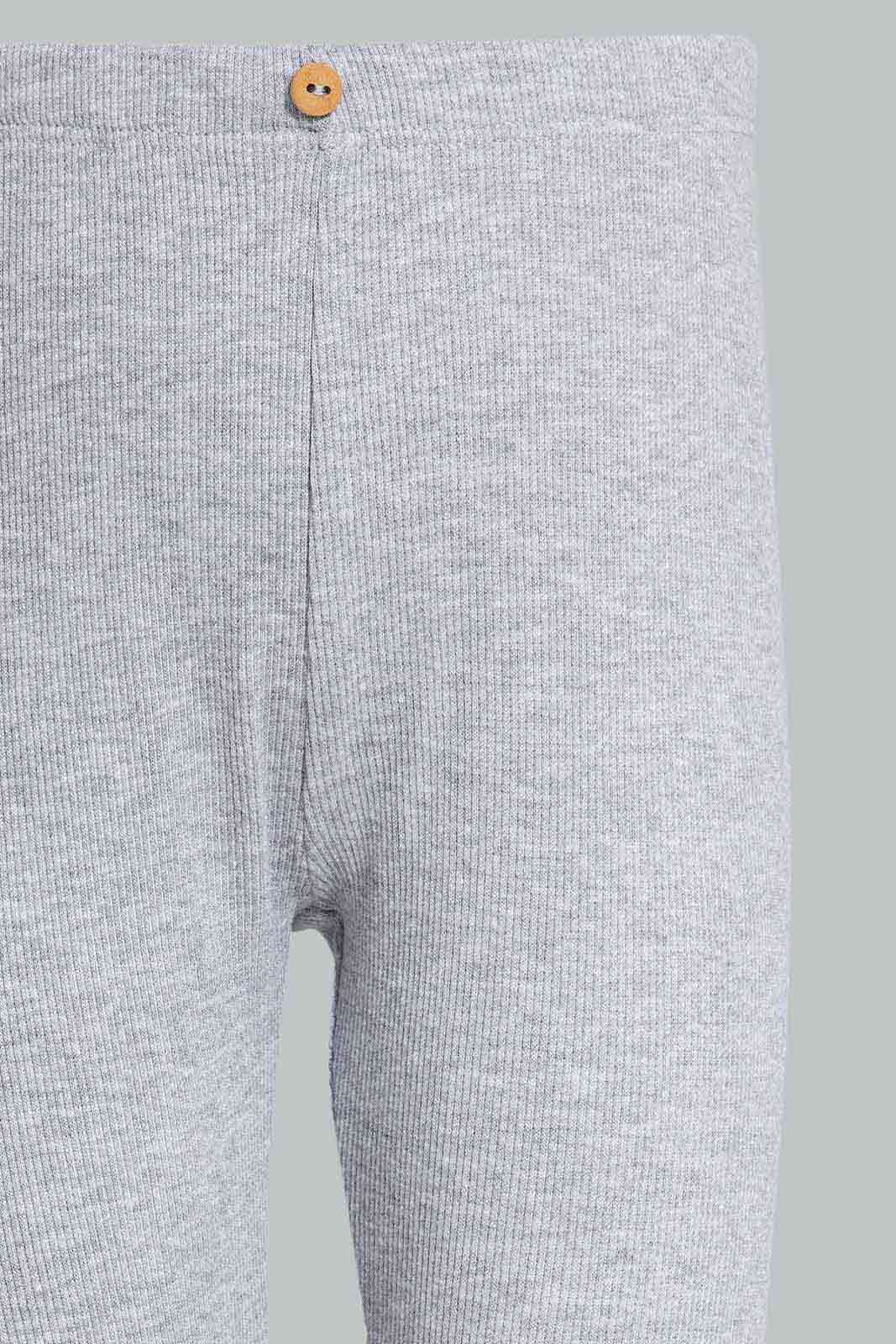 Redtag-Grey-Solid-Rib-Legging-Category:Leggings,-Colour:Grey,-Deals:New-In,-Filter:Infant-Girls-(3-to-24-Mths),-ING-Leggings,-New-In-ING-APL,-Non-Sale,-Section:Girls-(0-to-14Yrs),-TBL,-W22A-Infant-Girls-3 to 24 Months