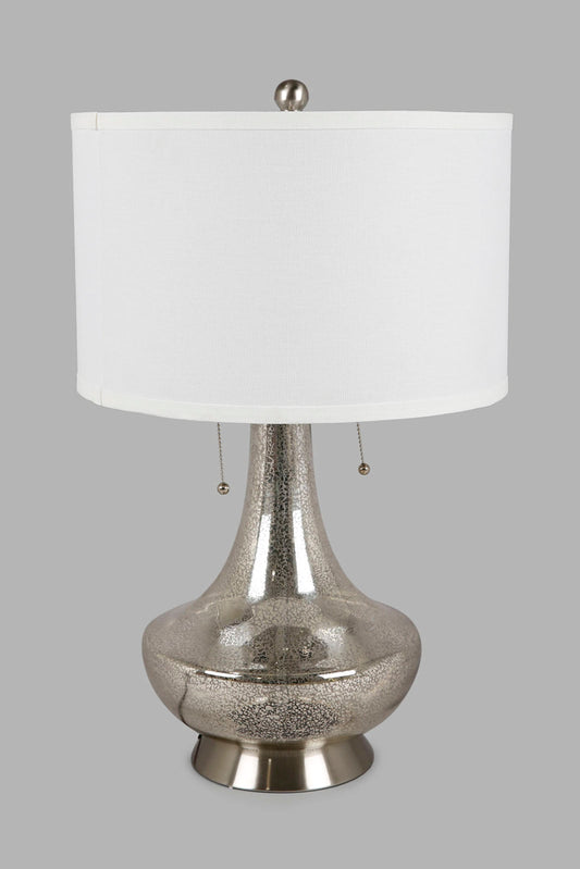Redtag-Silver-Mercury-Glass-Table-Lamp-Category:Lamps,-Colour:Silver,-Deals:New-In,-Filter:Home-Decor,-HMW-HOM-Lighting,-New-In-HMW-HOM,-Non-Sale,-Section:Homewares,-W22O-Home-Decor-