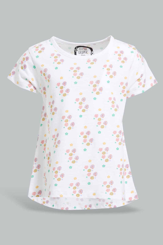 Redtag-White-Floral-AOP-T-Shirt-Category:T-Shirts,-Colour:White,-Deals:New-In,-Filter:Infant-Girls-(3-to-24-Mths),-ING-T-Shirts,-New-In-ING-APL,-Non-Sale,-Section:Girls-(0-to-14Yrs),-TBL,-W22A-Infant-Girls-3 to 24 Months
