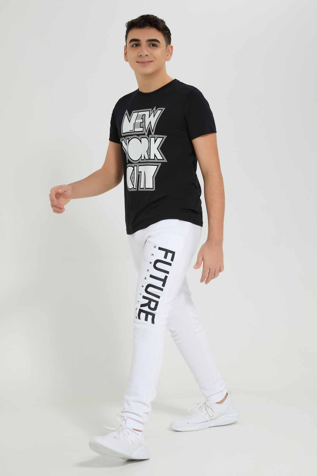 Redtag-White-Future-Active-Pants-BSR-Joggers,-Category:Joggers,-Colour:White,-Deals:New-In,-Filter:Senior-Boys-(8-to-14-Yrs),-New-In-BSR-APL,-Non-Sale,-Section:Boys-(0-to-14Yrs),-W22A-Senior-Boys-9 to 14 Years
