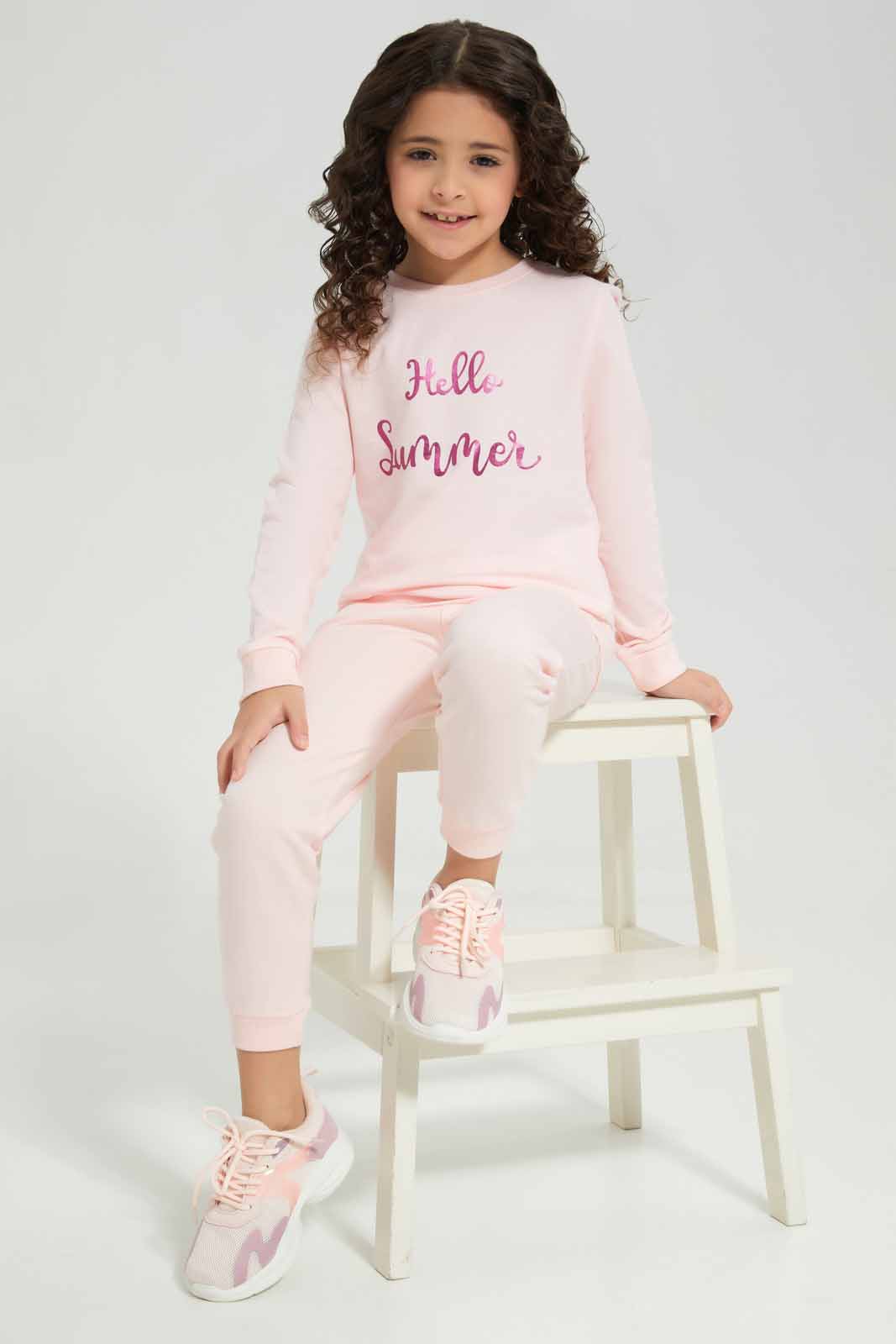 Redtag-Basic-Active-Pant---Pink-Category:Joggers,-Colour:Pink,-Deals:New-In,-Filter:Girls-(2-to-8-Yrs),-GIR-Joggers,-New-In-GIR-APL,-Non-Sale,-Section:Girls-(0-to-14Yrs),-W22A-Girls-2 to 8 Years