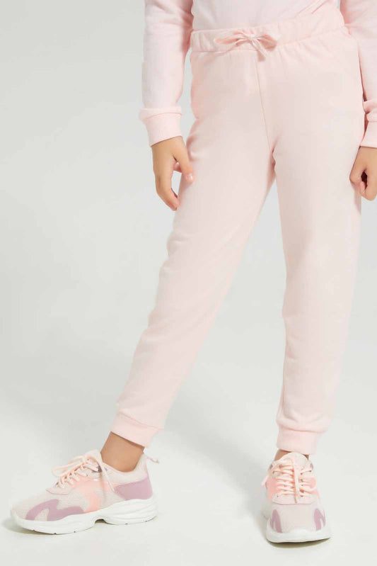 Redtag-Basic-Active-Pant---Pink-Category:Joggers,-Colour:Pink,-Deals:New-In,-Filter:Girls-(2-to-8-Yrs),-GIR-Joggers,-New-In-GIR-APL,-Non-Sale,-Section:Girls-(0-to-14Yrs),-W22A-Girls-2 to 8 Years